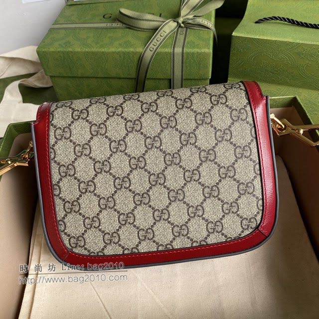 Gucci专柜新款女包, 古驰迷你mini马衔扣马鞍包 Gucci单肩斜挎包 658574  gdj1633